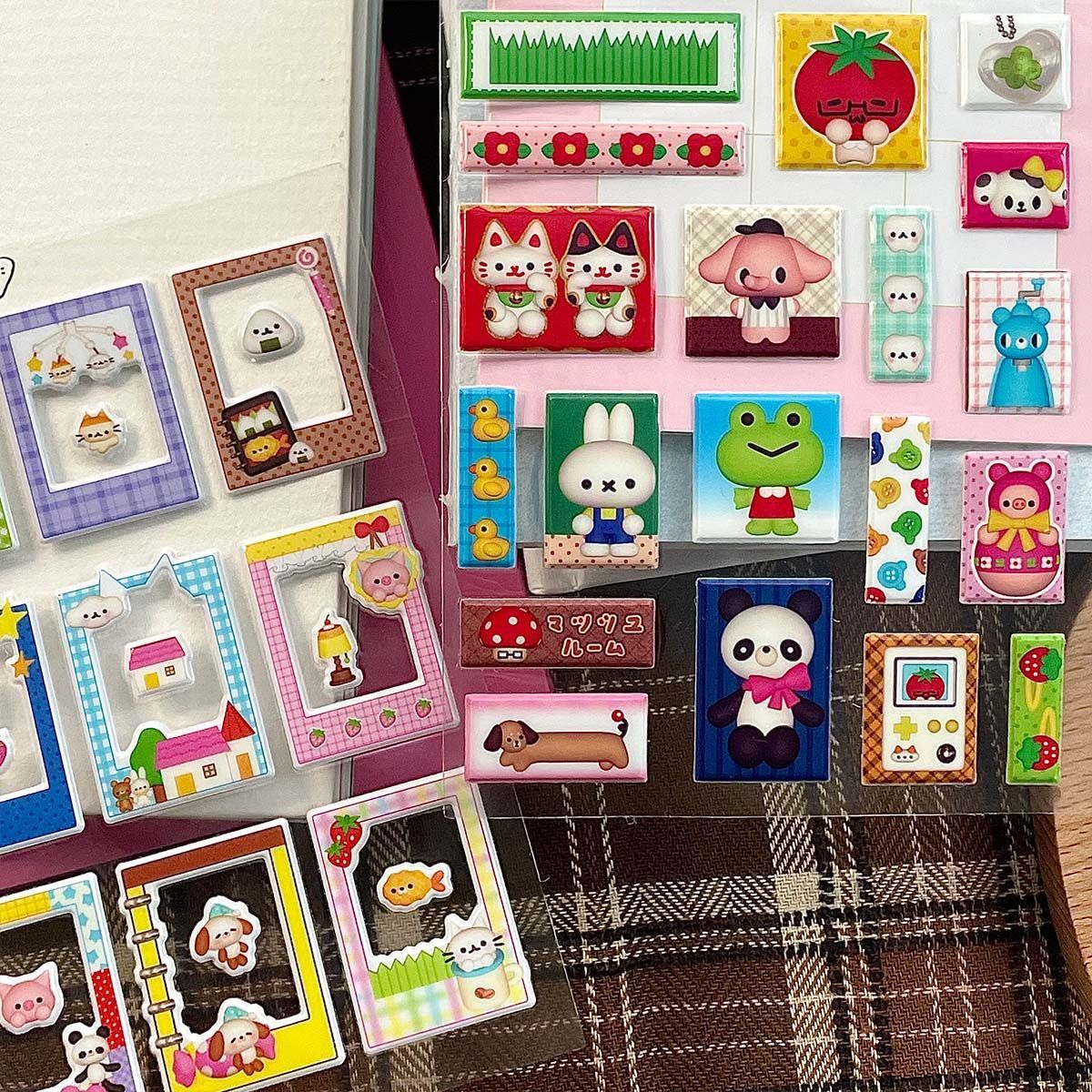 Retro Photoframe Puffy Sticker Sheet