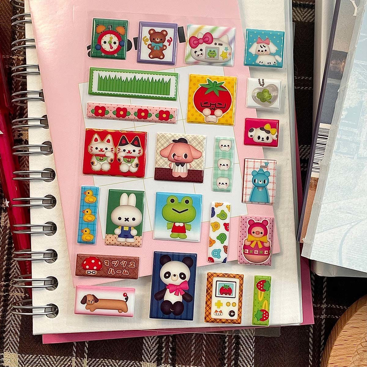 Retro Photoframe Puffy Sticker Sheet