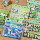 1300pcs Retro Sticker Book