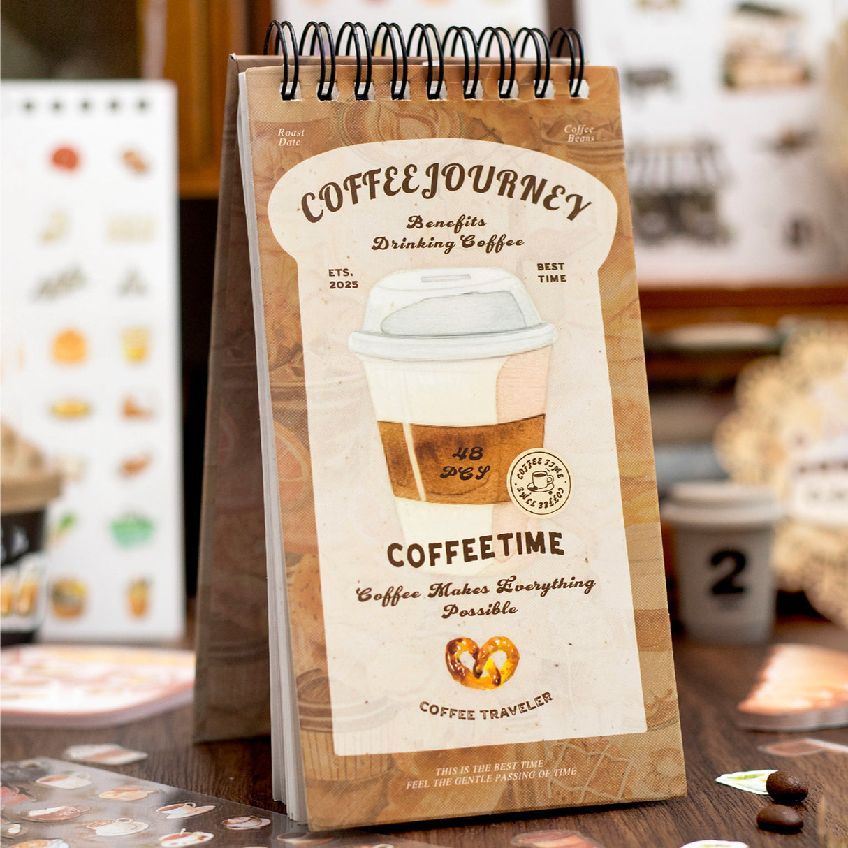 Coffee Theme Sticker Book