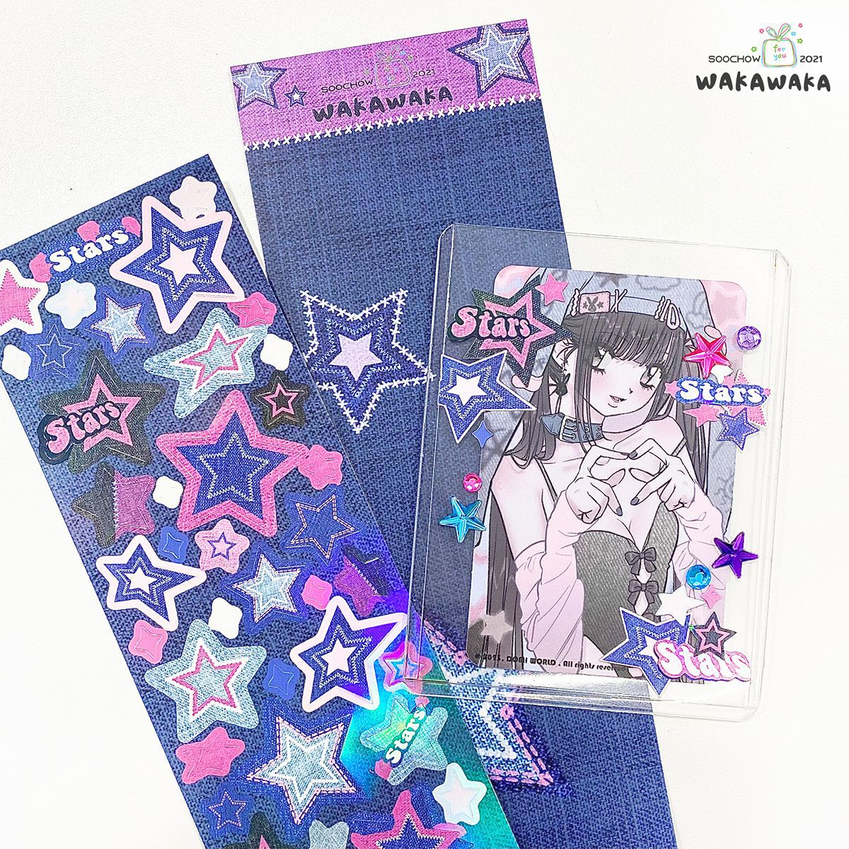 Y2K Star Deco Sticker Sheet