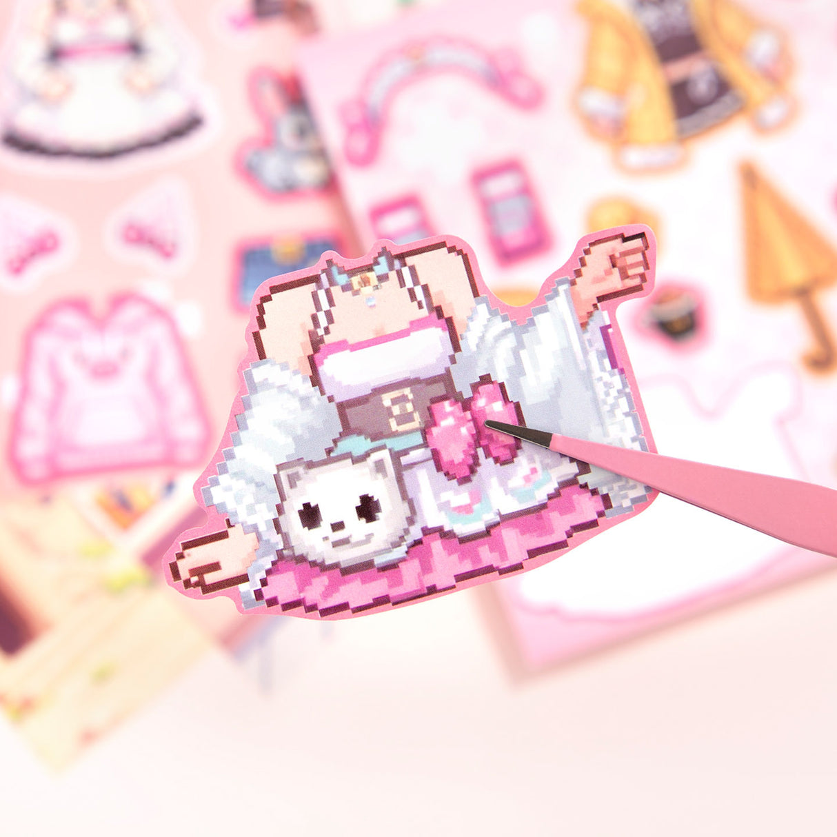 Pixel Cloth Changing DIY Sticker Book