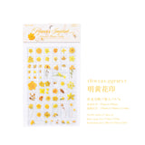 Dry Flower 3D Sticker Sheet