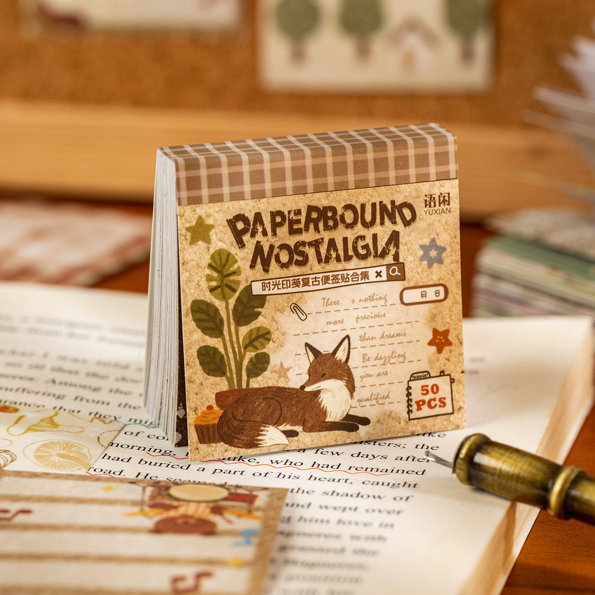 Time Letter Sticky Memo Pad