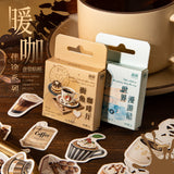 50 pcs Travel & Cafe Sticker Box