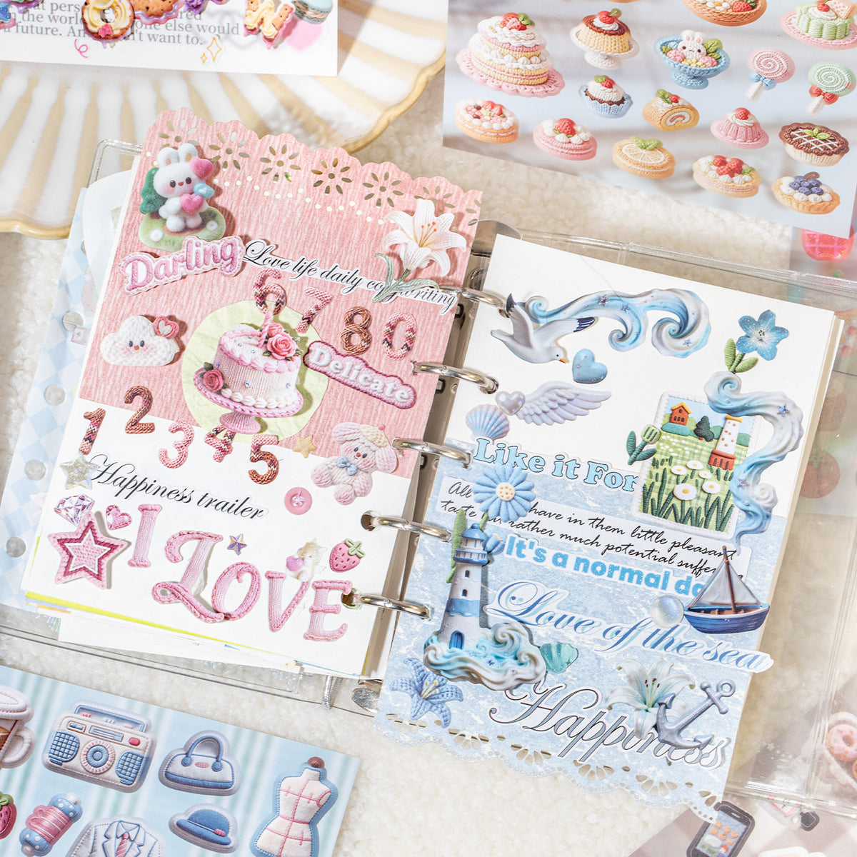 Texture Map Sticker Book