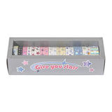 12pcs Silver Foil Star Washi Tapes Set