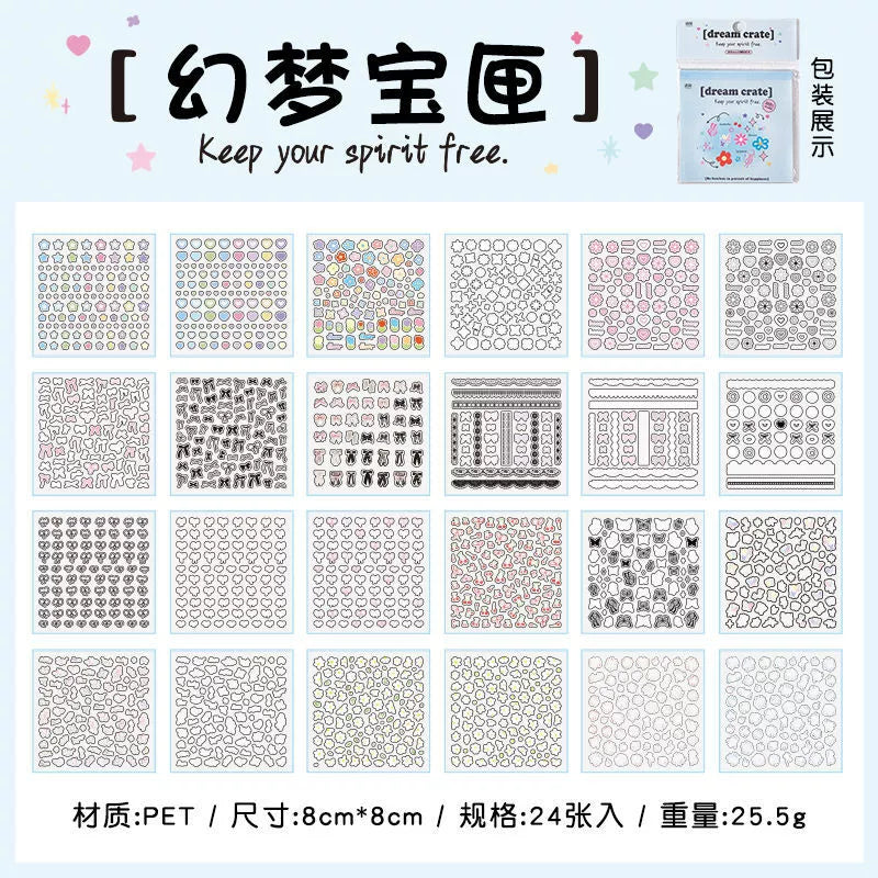 1600pcs Mini Deco Sticker Book