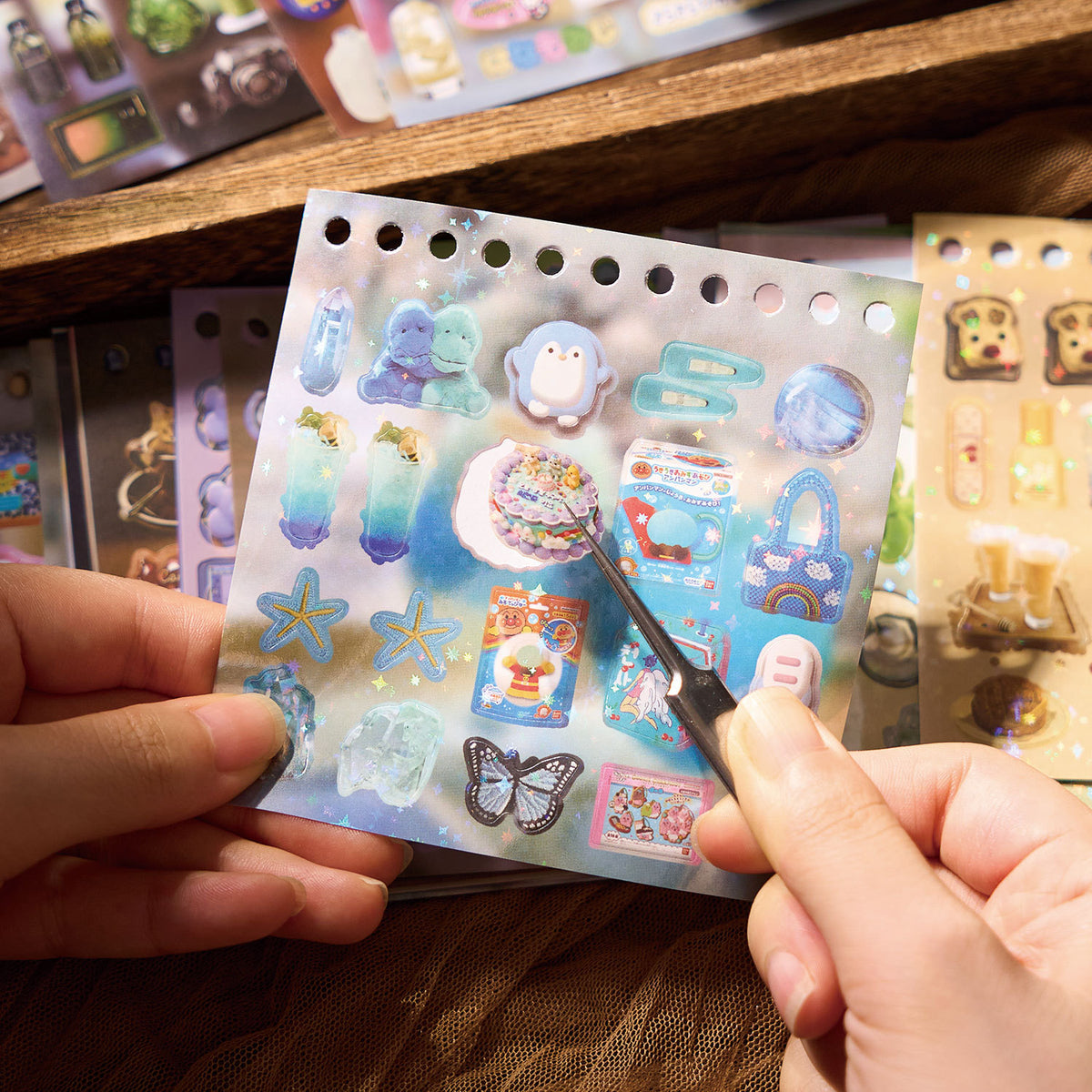 Retro Food Coiled Sticker Book