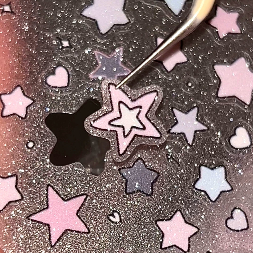 Glitter Star Sticker Tape