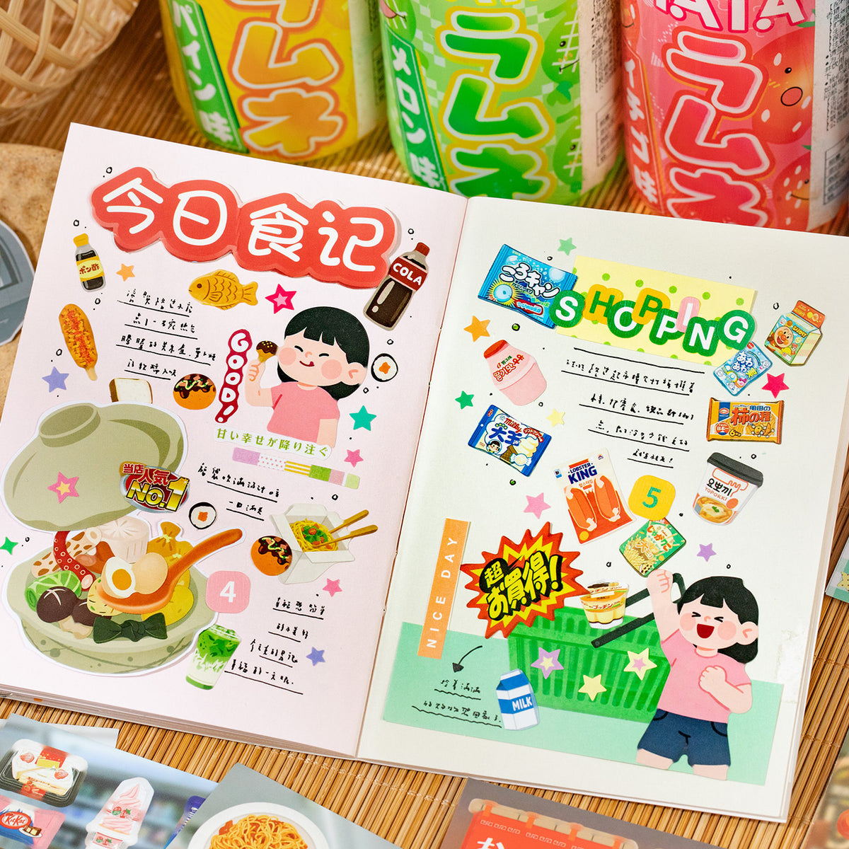Today's Food Diary Sticker Book