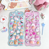 Cute Animal Squishy 3D Sticker Sheet Vol.2