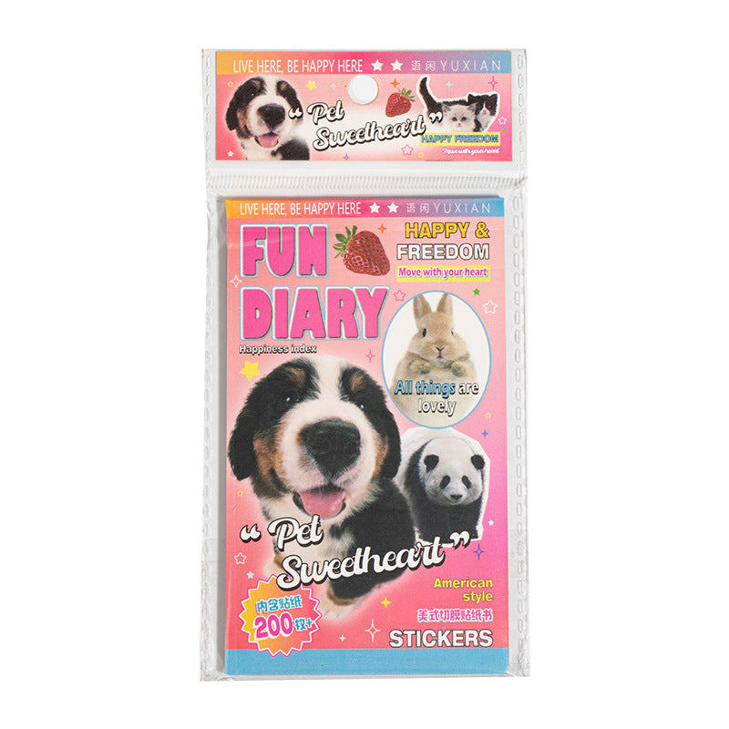 Cute Animal Dairy Sticker Book