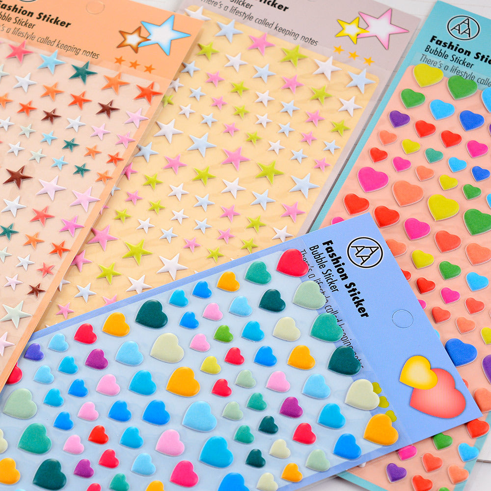 Heart & Star Deco Puffy Sticker Book
