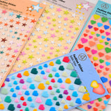Heart & Star Deco Puffy Sticker Book