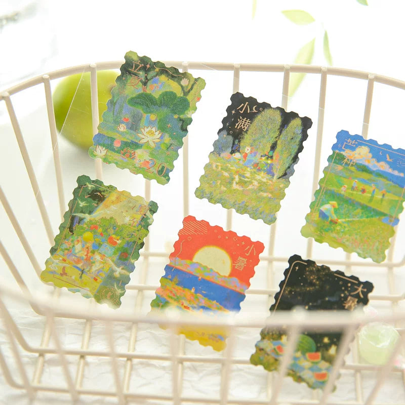 Golden Moments Gilding Stamp Stickers