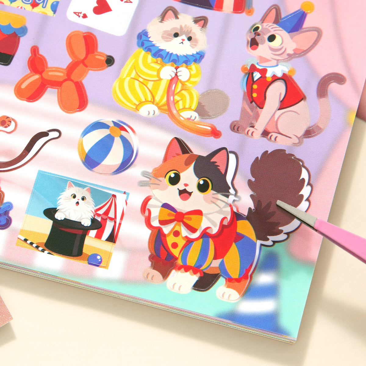 Cute Cat Theme Sticker Book