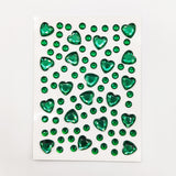 Heart Deco 3D Sticker Sheet Set