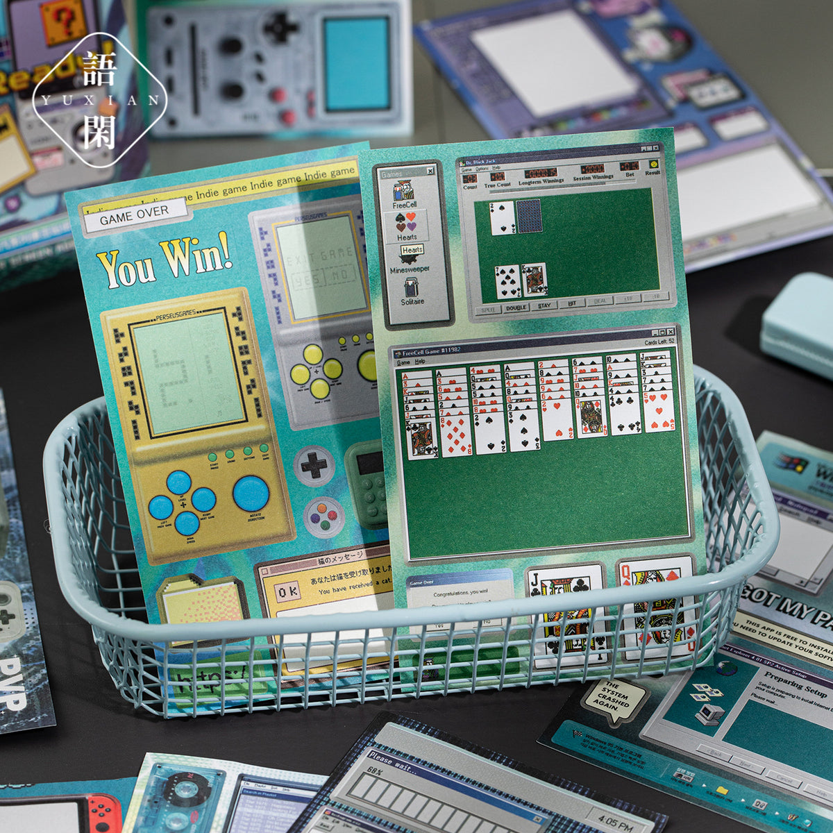 Millennium Retro Writable Sticker Book