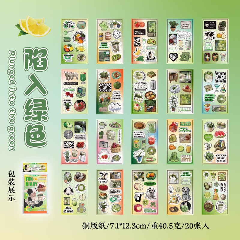 Cute Animal Dairy Sticker Book