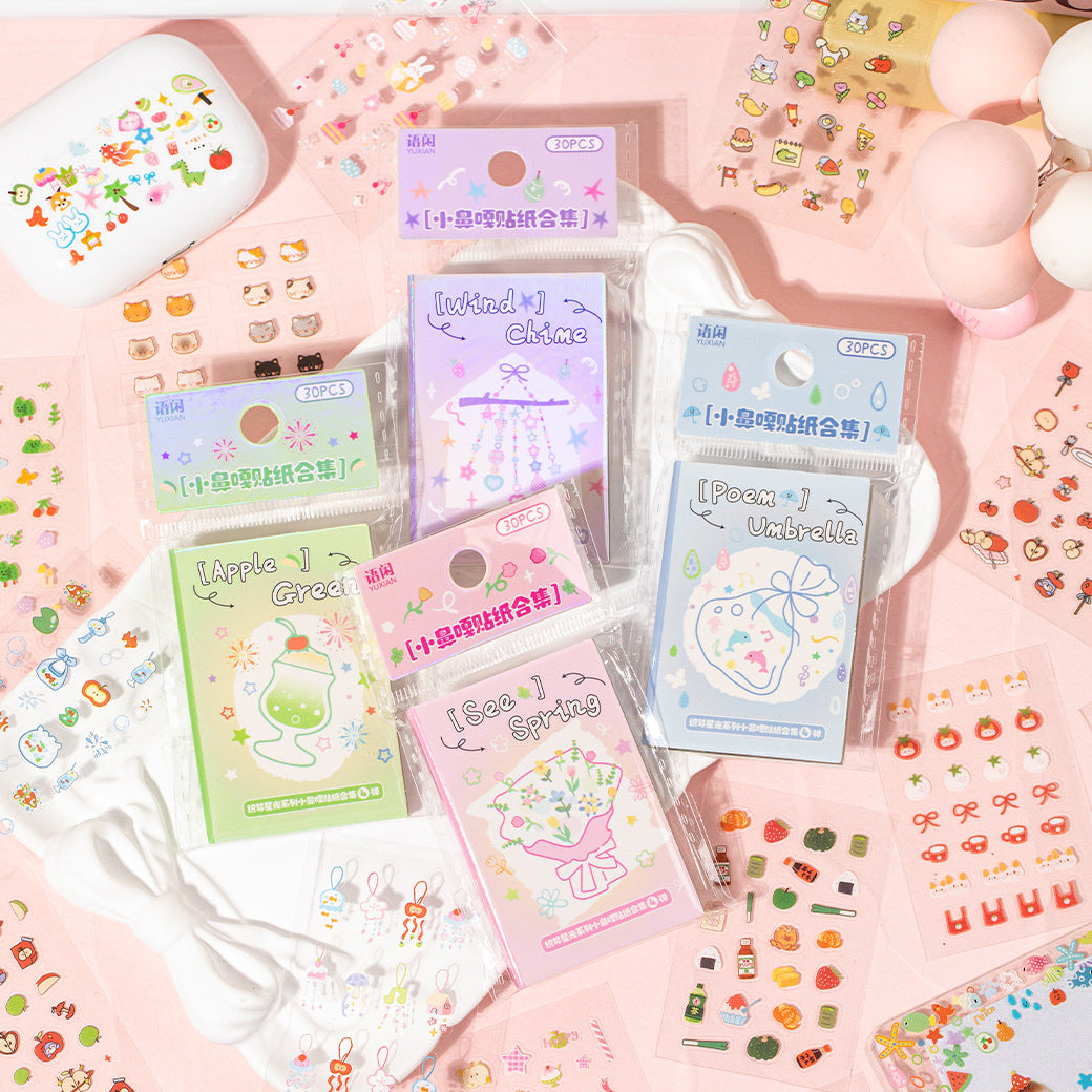 Gathering Cuteness PET Sticker Book Set