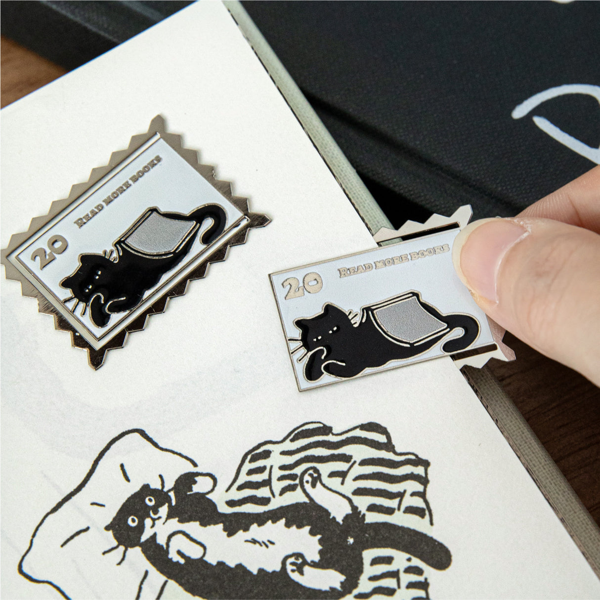 Kitten's Reminder Metal Bookmarks