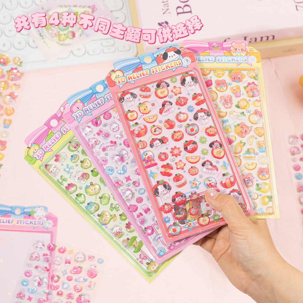 Candy Party 3D Sticker Sheet