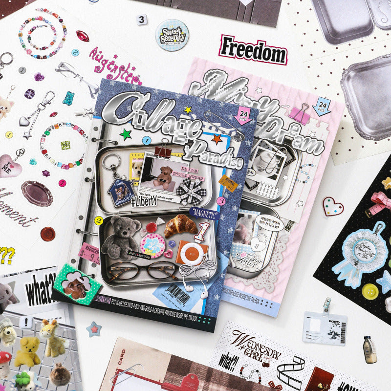 Scrapbooking Box Sticker Book Series