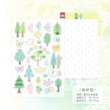 Half Summer Glitter 3D Sticker Sheet