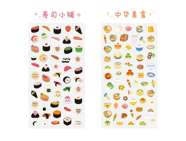 Food Market 3D Sticker Sheet