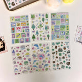 Half Summer Glitter 3D Sticker Sheet