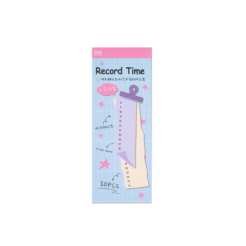 Time Record Sticker Book