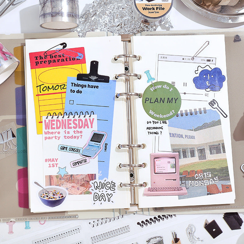 Time Organizer Clip Sticker Tape