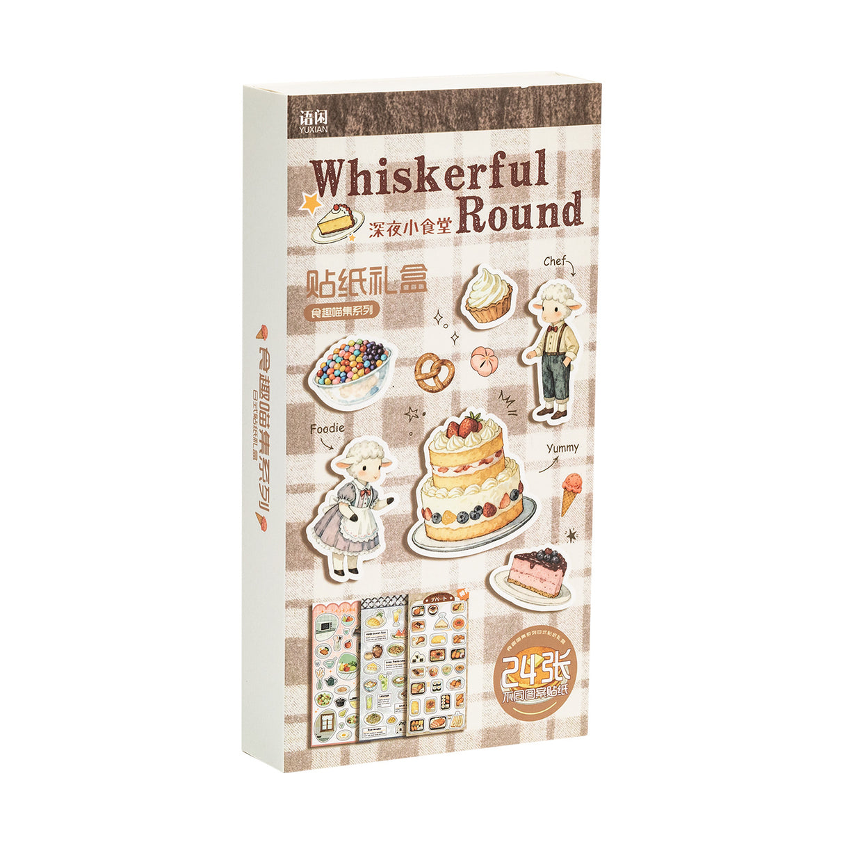 24 Sheet Japanese Retro Sticker Set