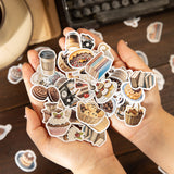 50 pcs Travel & Cafe Sticker Box