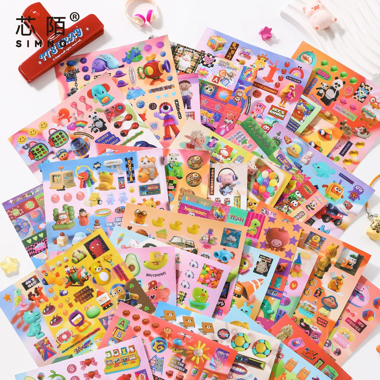 1000+pcs Toy Wonderland Sticker Book