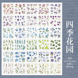 Vintage Flower Collection Sticker Book