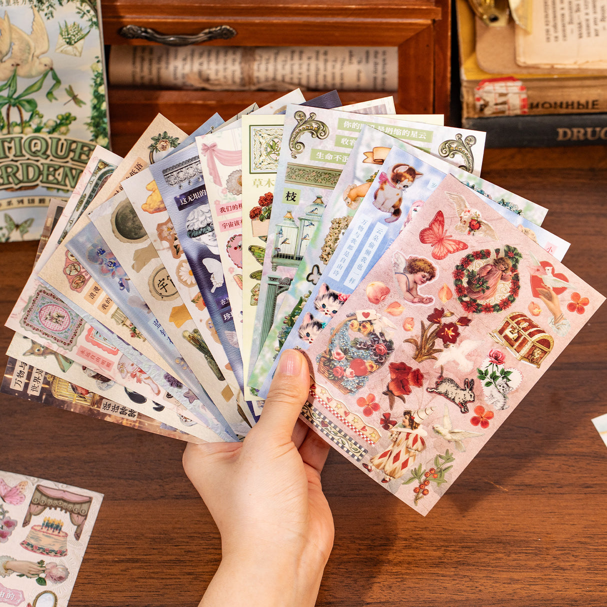 30 Pages Baroque Rococo Style Sticker Book