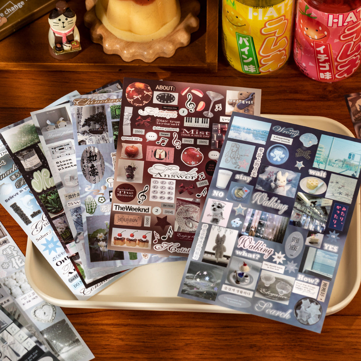 27 pages Multiple Stories Japanese Sticker Book