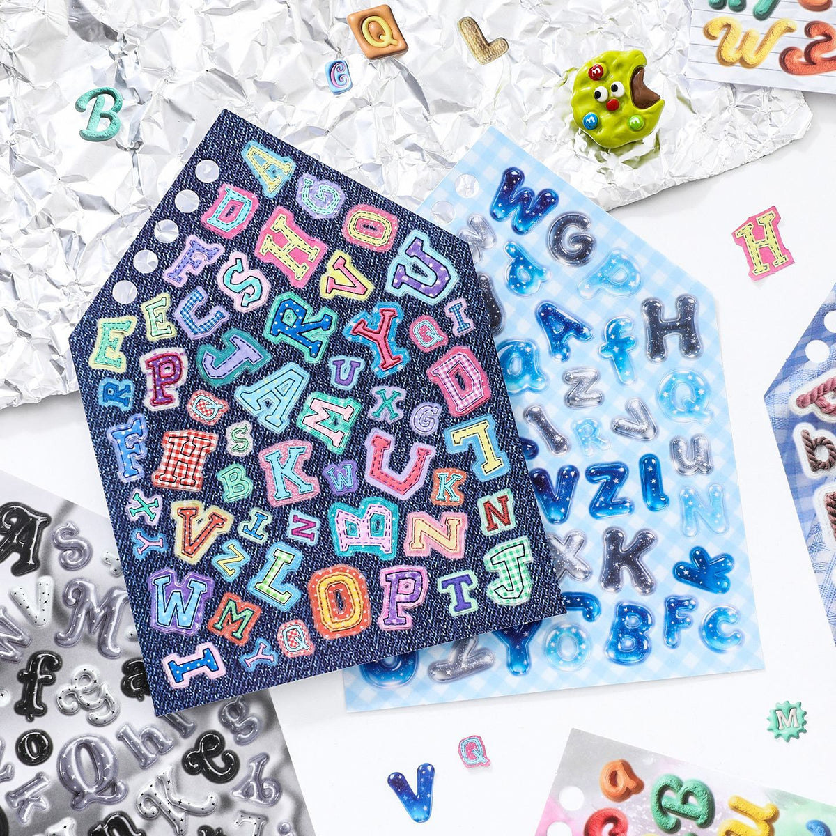 Vintage Alphabet Sticker Book