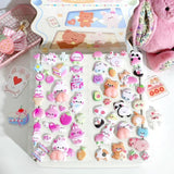 Cute Animal Squishy 3D Sticker Sheet Vol.2