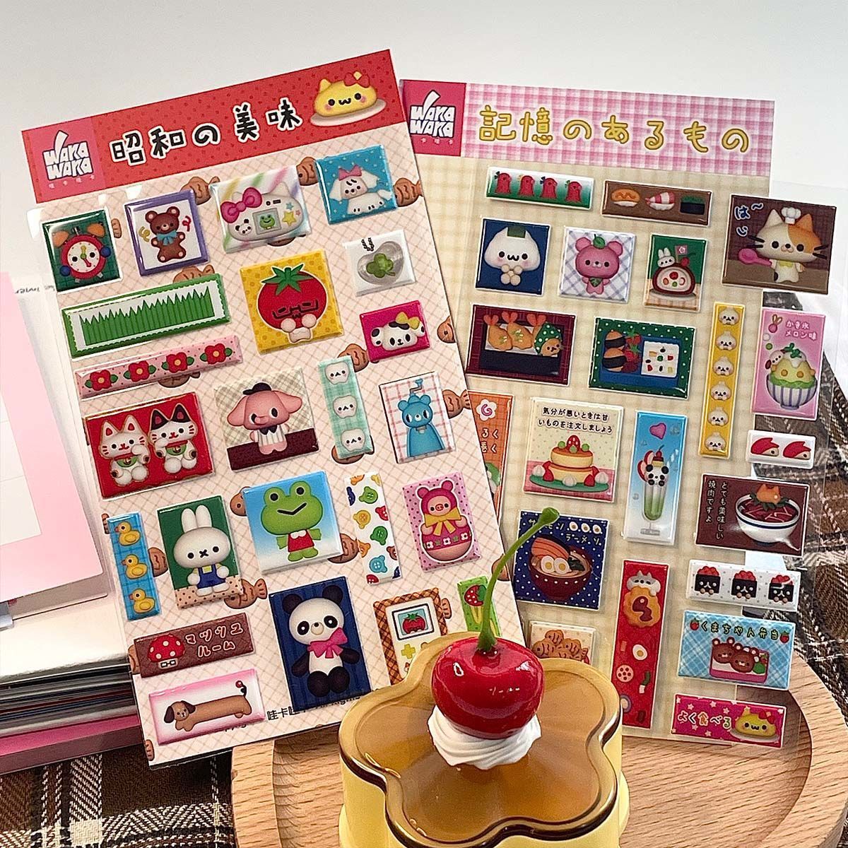 Retro Photoframe Puffy Sticker Sheet