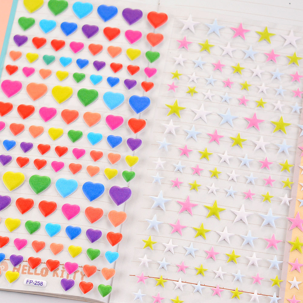 Heart & Star Deco Puffy Sticker Book