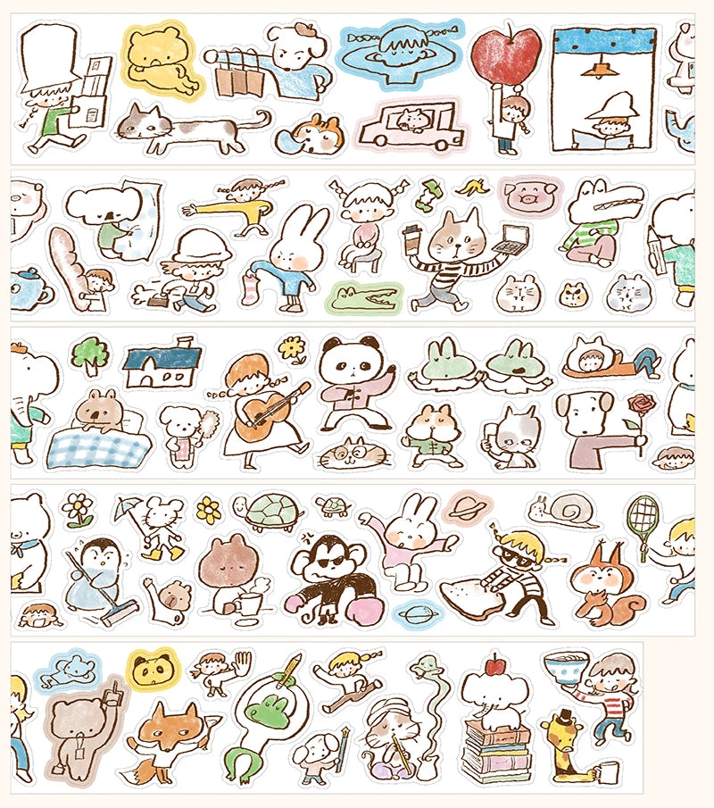 Molinta Cute Little Sketches Sticker Tape