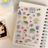 Half Summer Glitter 3D Sticker Sheet