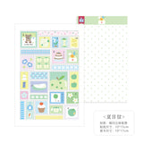 Half Summer Glitter 3D Sticker Sheet