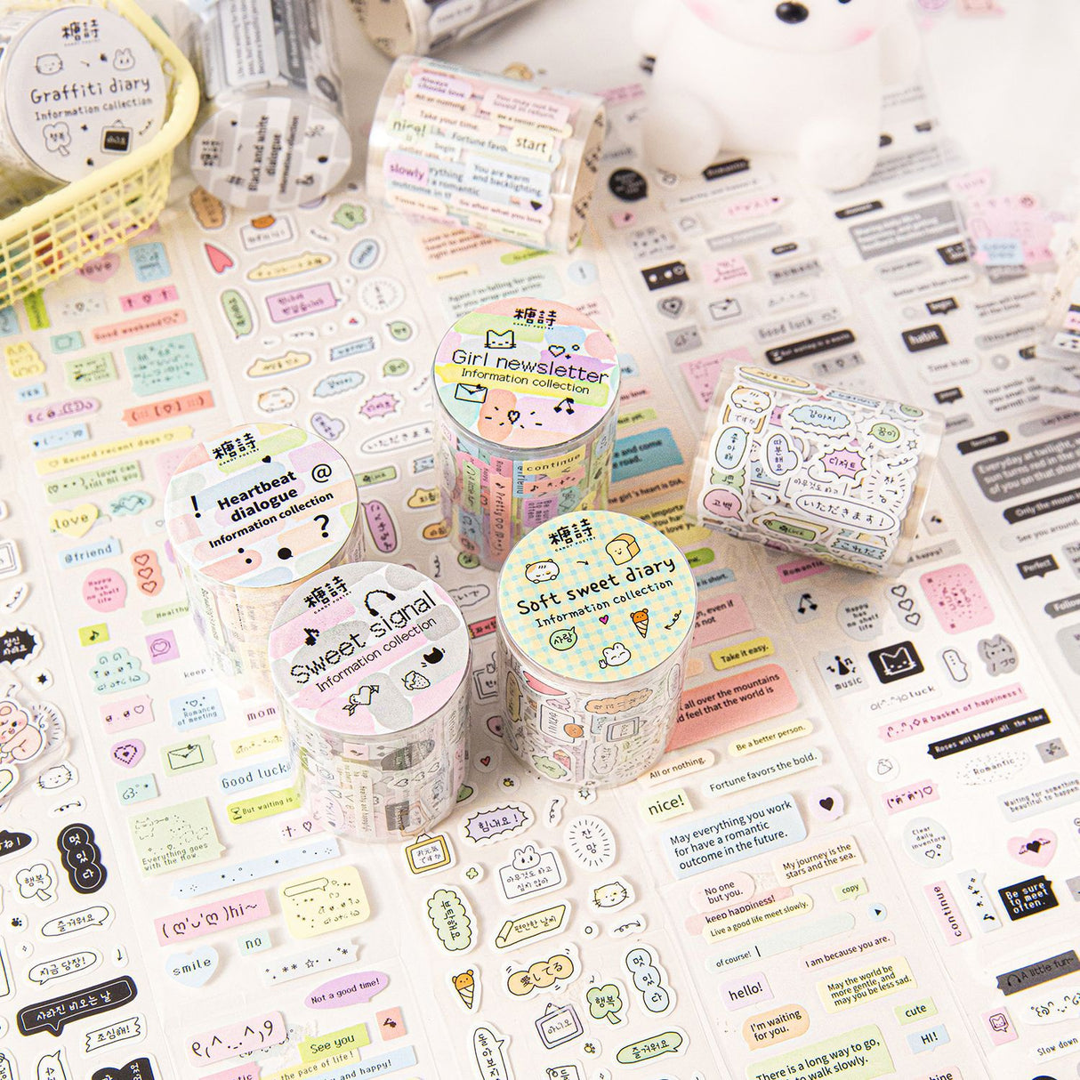 Cute Dialogue PET Sticker Tape