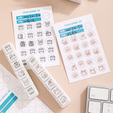 6 in 1 Kitten Daily Recording Stamps