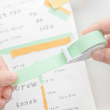 Tape-shaped Sticky Note with Cutter