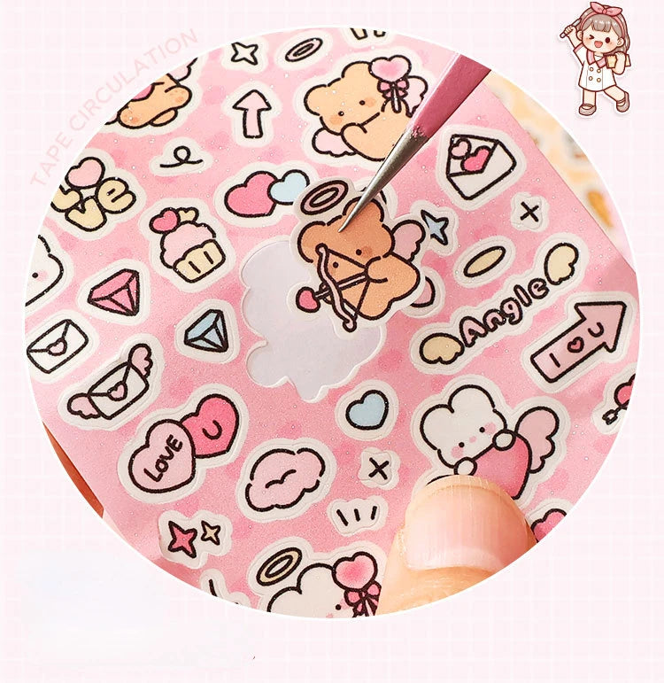 Cute Animals Graffiti Sticker Tape